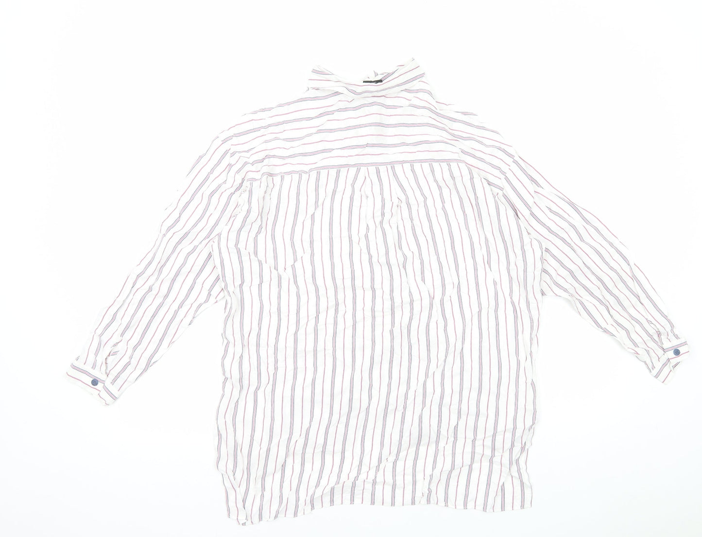 Womens UK Size 10 Topshop Multicoloured Basic Button-Up
