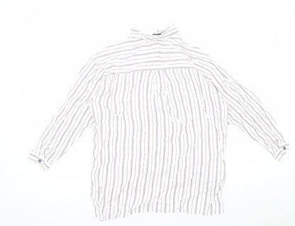 Womens UK Size 10 Topshop Multicoloured Basic Button-Up