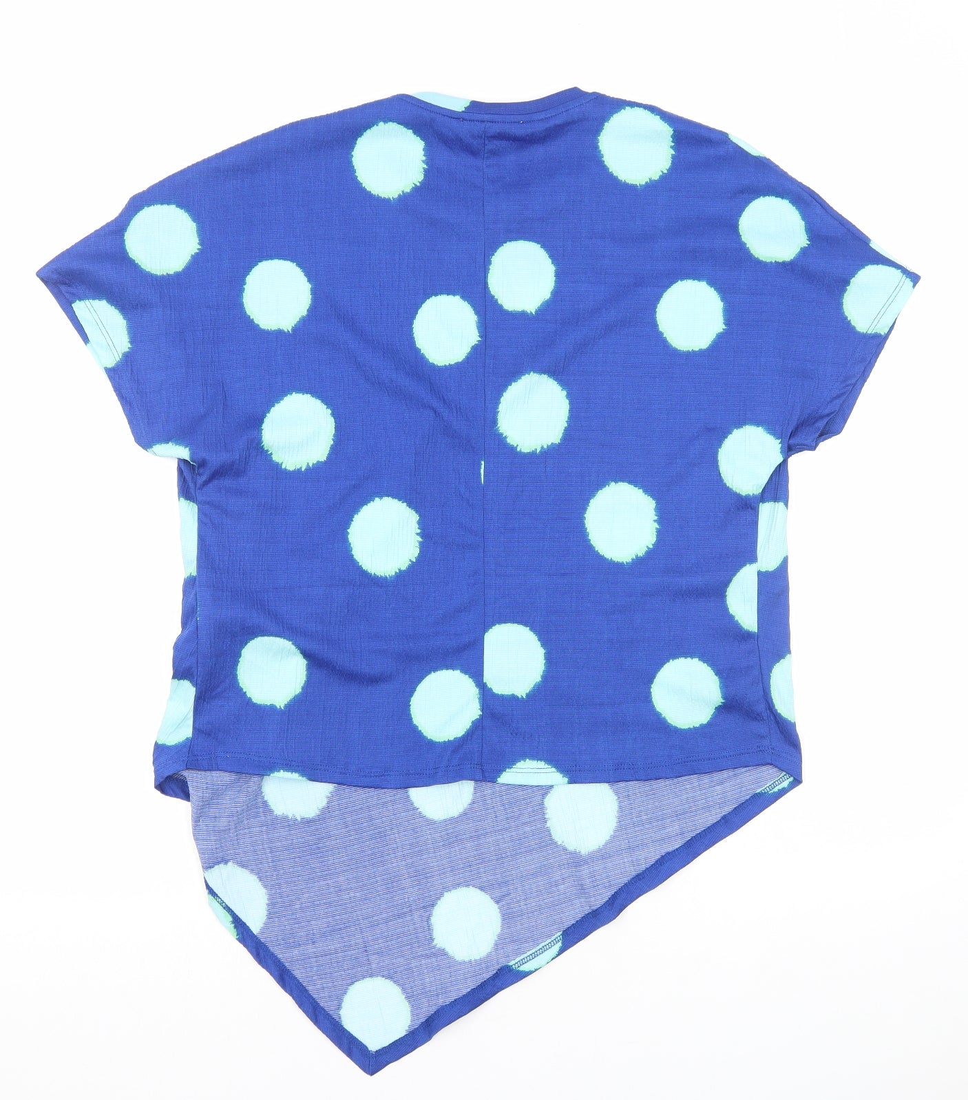 Womens UK Size S Zara Blue Basic T-Shirt