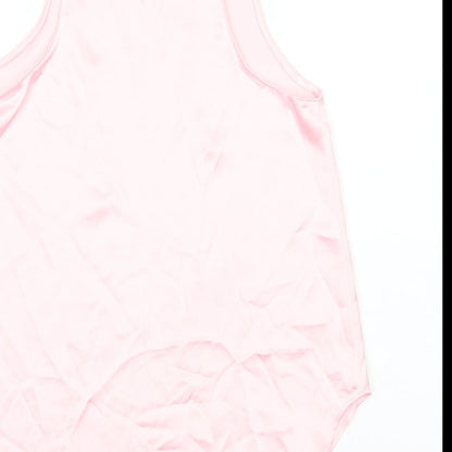 Womens UK Size XS Zara Pink Basic Tank