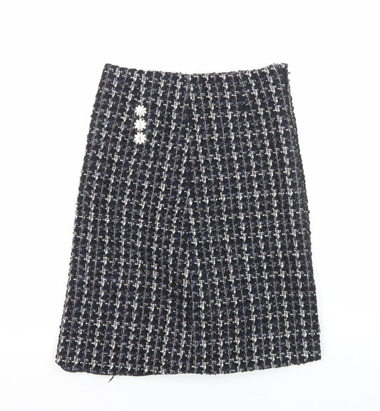 Womens UK Size M Preworn Straight & Pencil Tweed Skirt