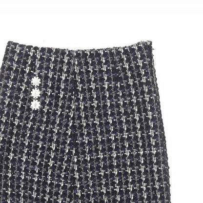 Womens UK Size M Preworn Straight & Pencil Tweed Skirt