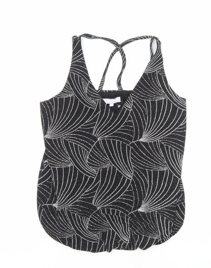 Womens UK Size 10 Red Herring Black Camisole Tank