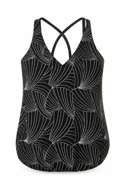 Womens UK Size 10 Red Herring Black Camisole Tank