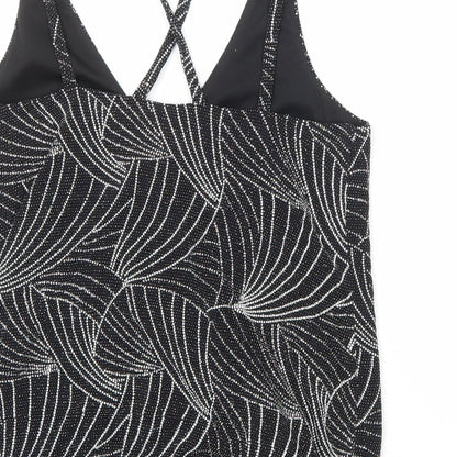 Womens UK Size 10 Red Herring Black Camisole Tank