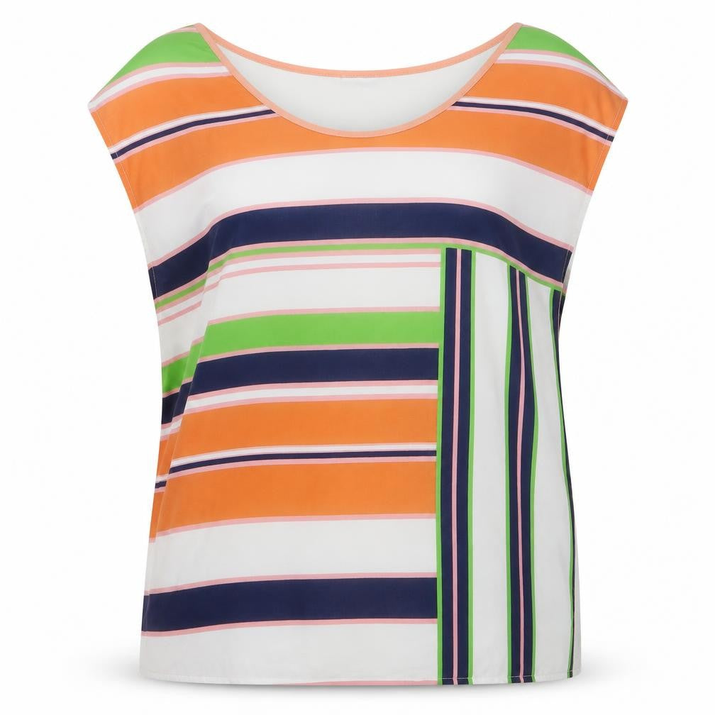 Womens UK Size M Zara Multicoloured Basic Blouse