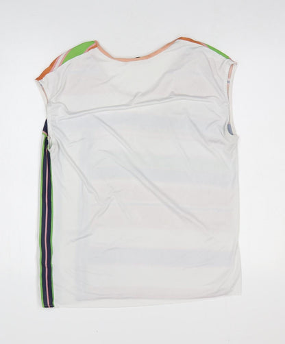 Womens UK Size M Zara Multicoloured Basic Blouse