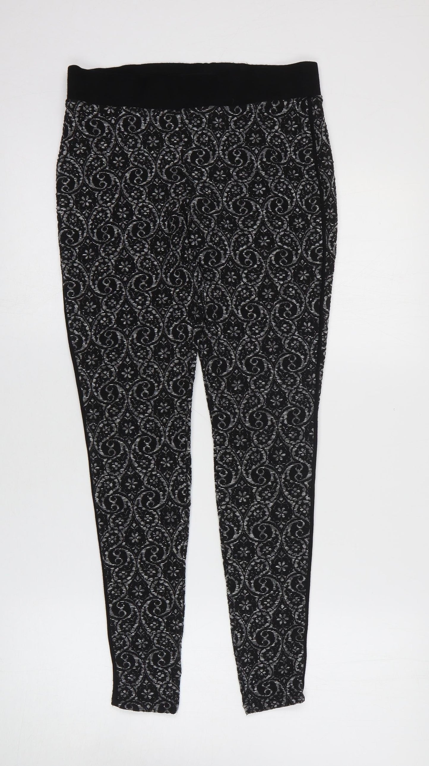 Womens UK Size 8 Preworn  Jegging Black Leggings