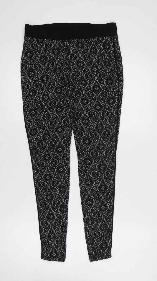 Womens UK Size 8 Preworn  Jegging Black Leggings