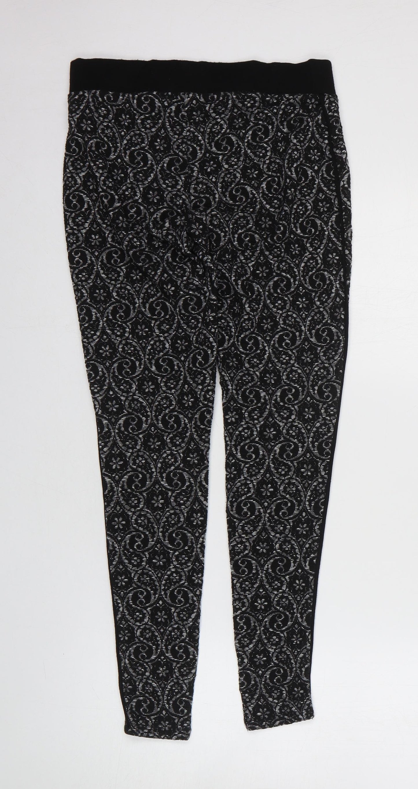 Womens UK Size 8 Preworn  Jegging Black Leggings