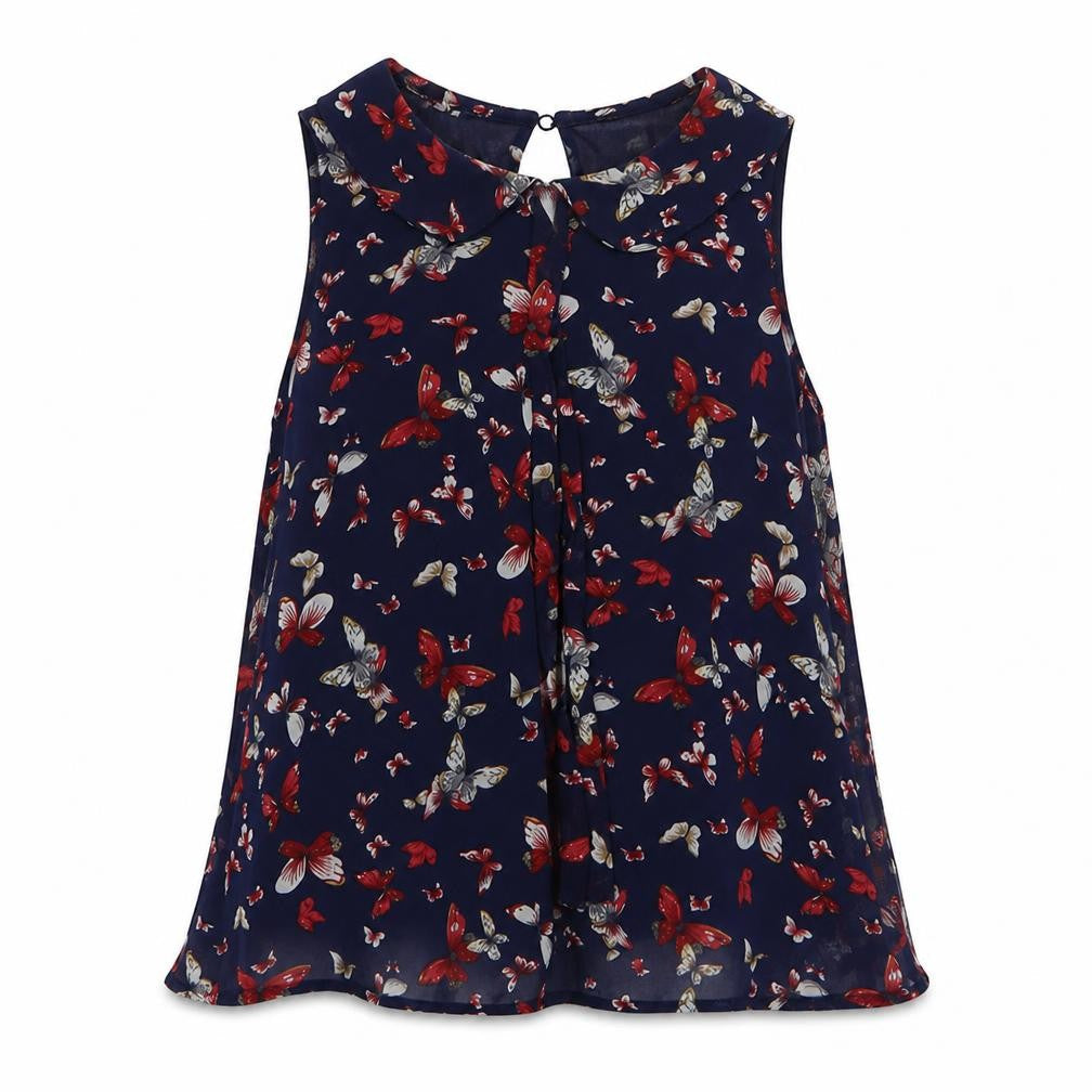 Womens UK Size S New Look Blue Basic Blouse