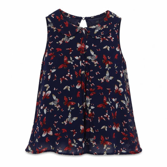 Womens UK Size S New Look Blue Basic Blouse