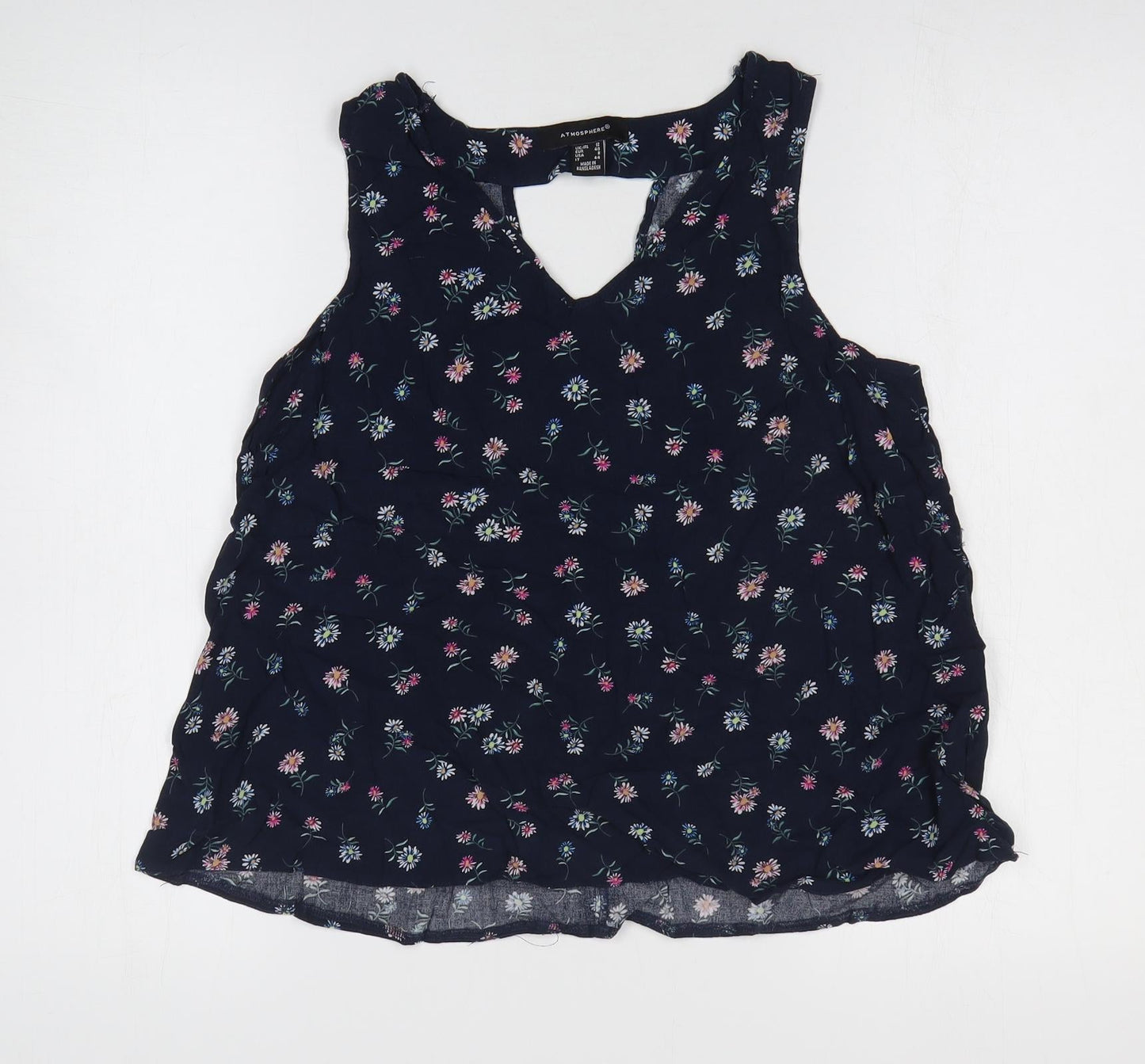 Womens UK Size 12 Atmosphere Blue Basic Tank