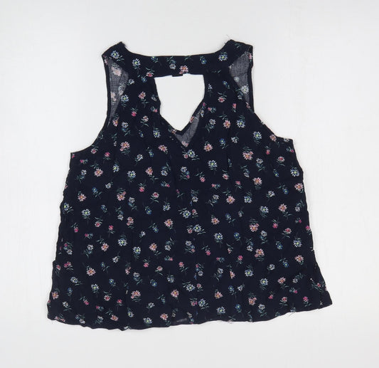 Womens UK Size 12 Atmosphere Blue Basic Tank