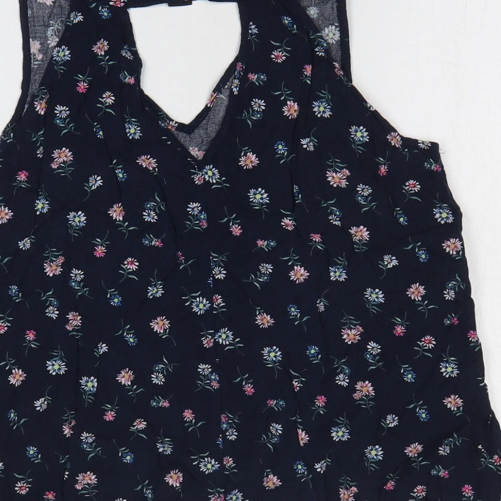 Womens UK Size 12 Atmosphere Blue Basic Tank