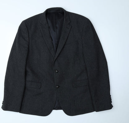 Mens UK Size 42 Cedar Wood State Regular Grey Suit Jacket