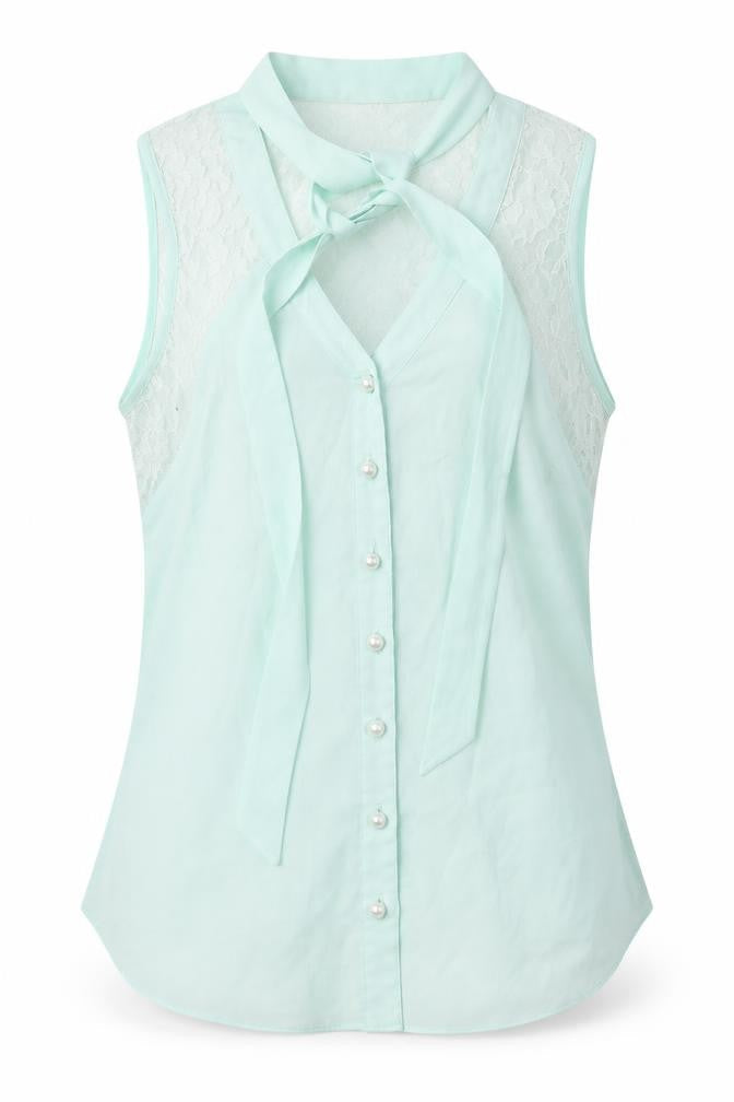 Womens UK Size 8 Lipsy Green Jersey Tank