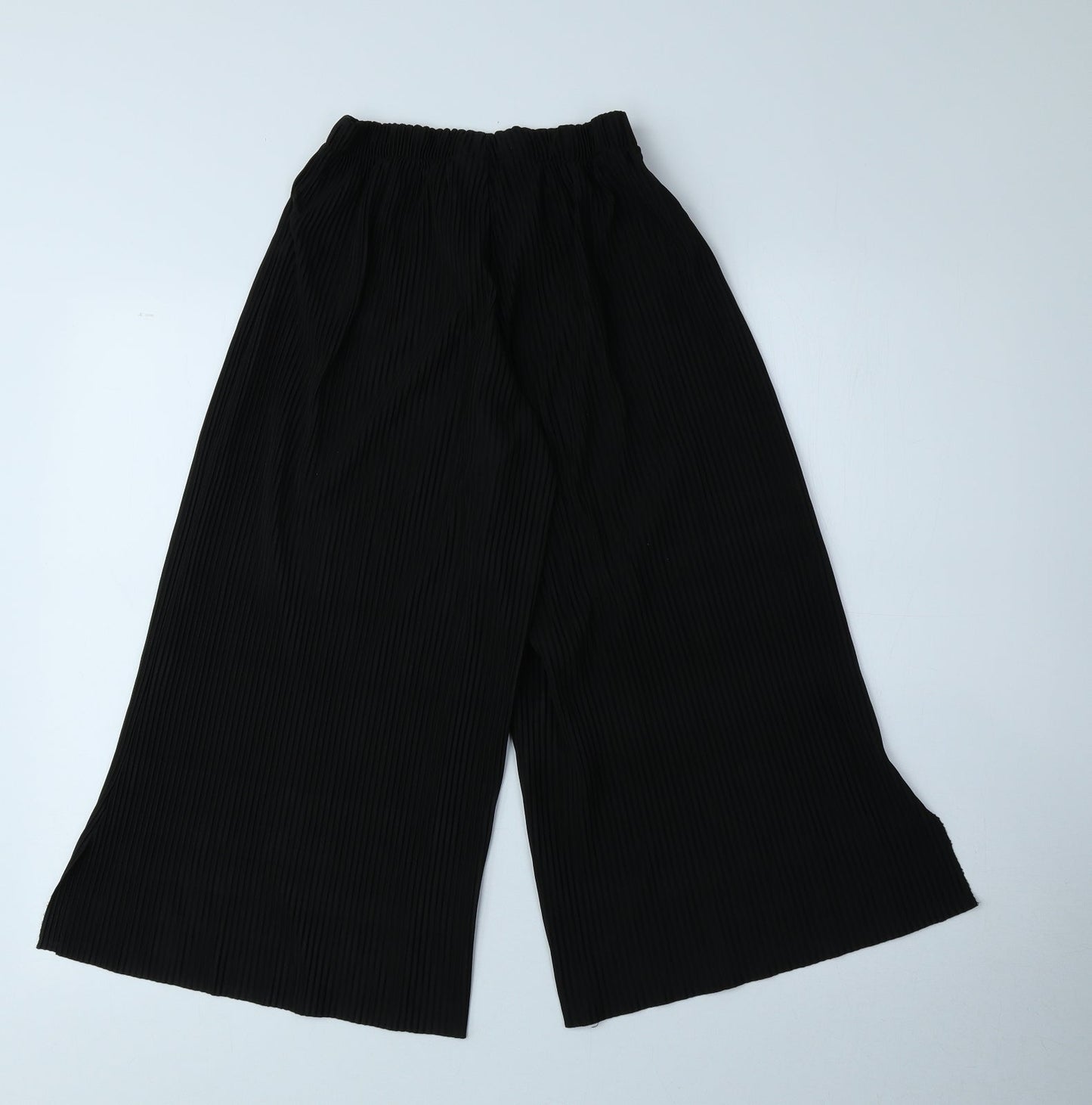 Womens UK Size 8 ASOS Regular Fit Cropped Black Trousers