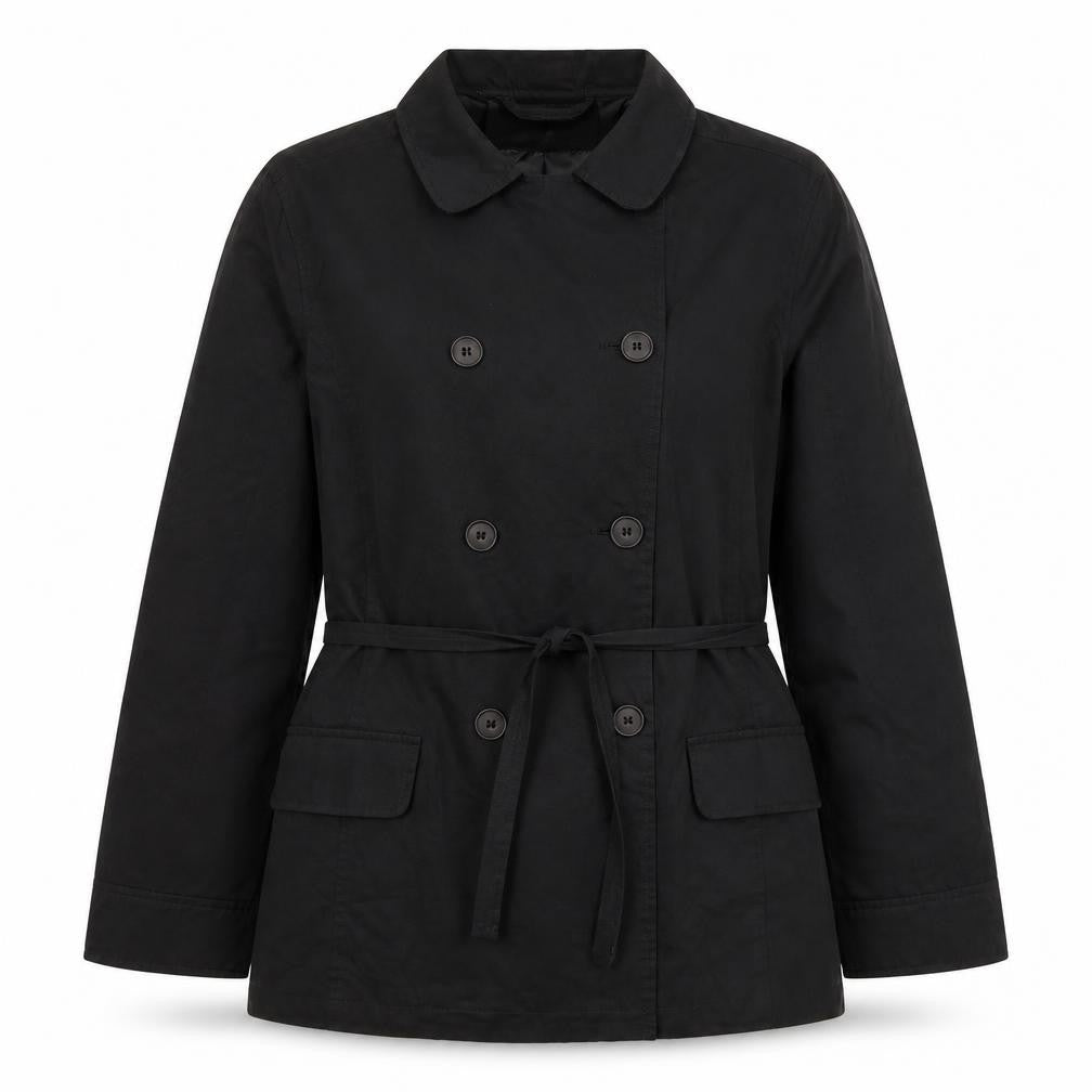 Womens UK Size 14 OffShoot Black Trench Coat
