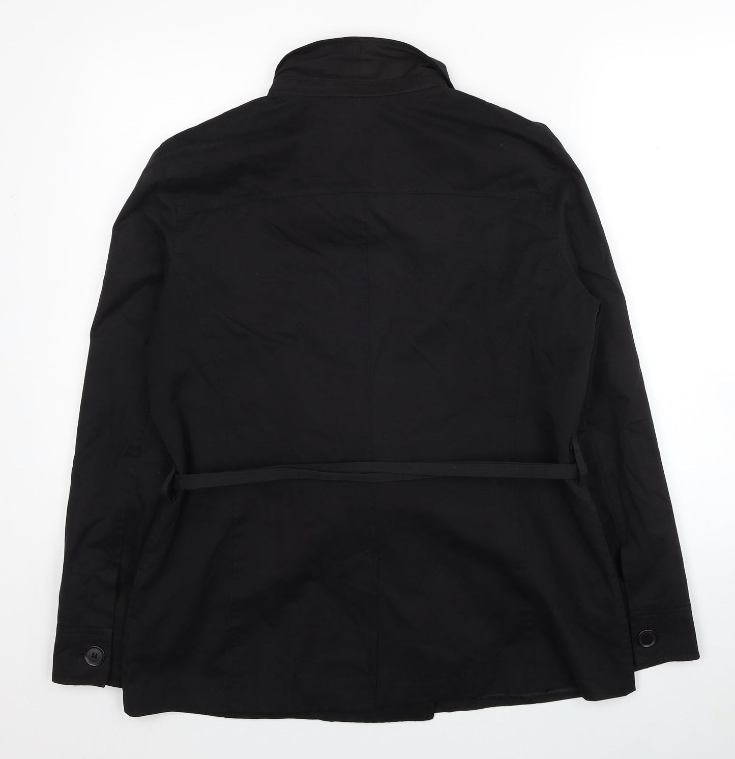 Womens UK Size 14 OffShoot Black Trench Coat