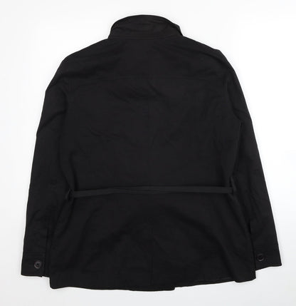 Womens UK Size 14 OffShoot Black Trench Coat