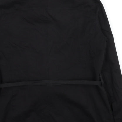 Womens UK Size 14 OffShoot Black Trench Coat