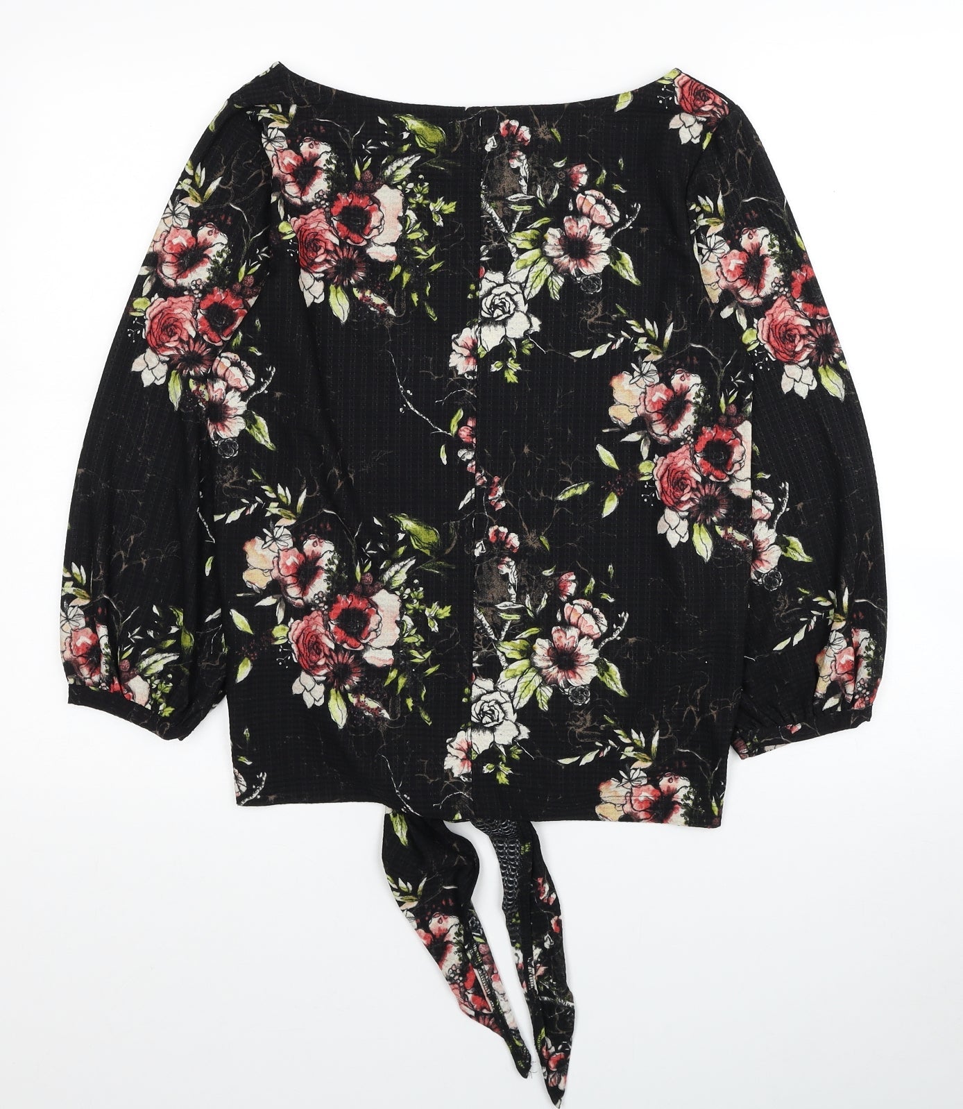 Womens UK Size 8 NEXT Black Basic Blouse