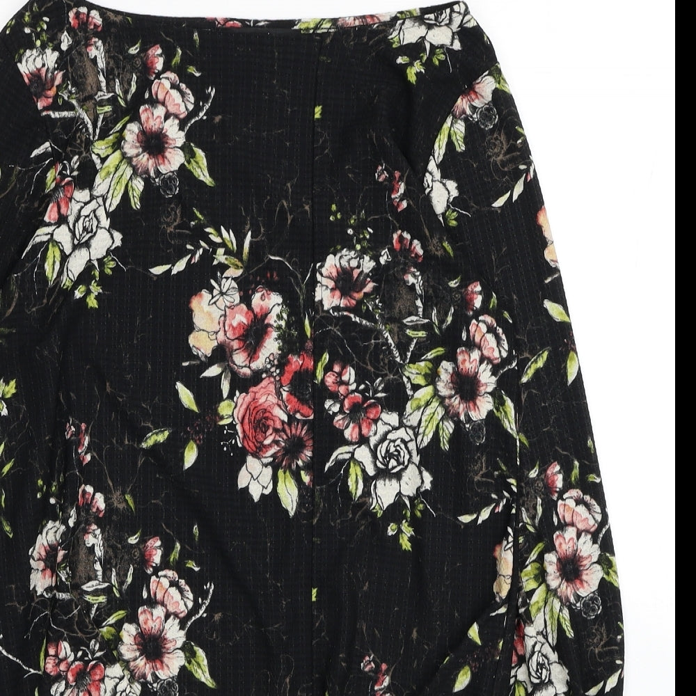 Womens UK Size 8 NEXT Black Basic Blouse