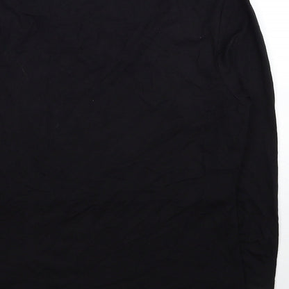 Womens UK Size XS Pieces Black Basic Blouse