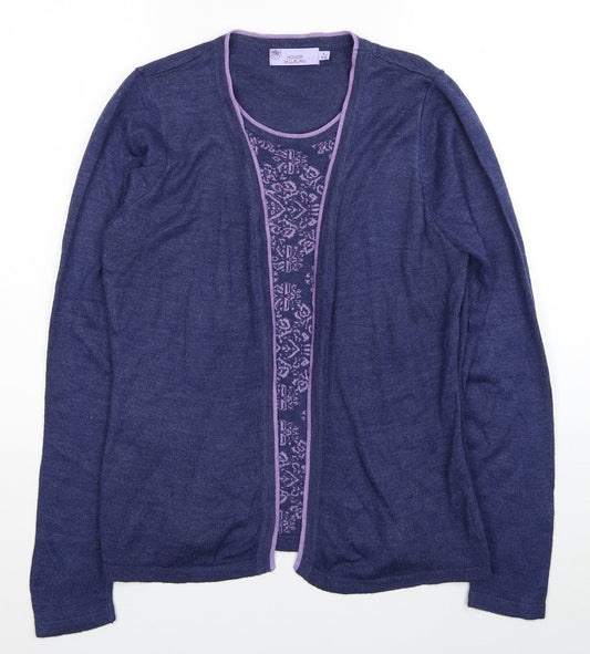 Womens UK Size 10 EWM Purple Pullover Jumper