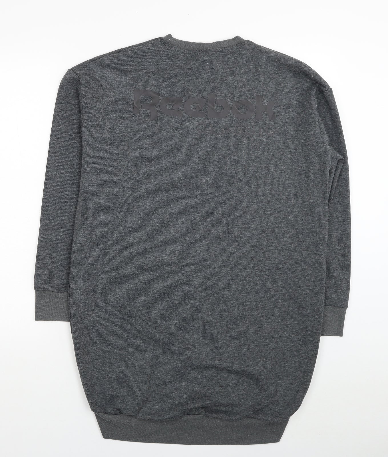 Reebok Womens Grey Polyester Tunic Sweatshirt Size 8 Pullover - Size 8-10