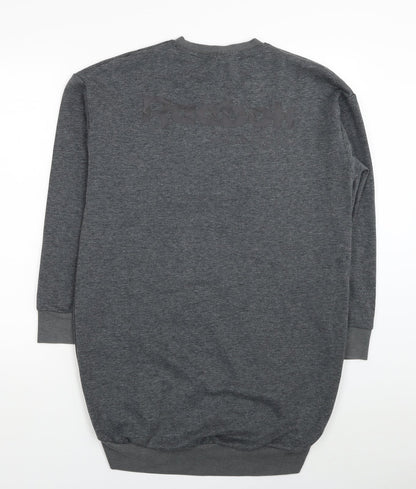 Reebok Womens Grey Polyester Tunic Sweatshirt Size 8 Pullover - Size 8-10