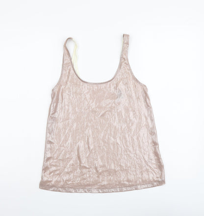 Womens UK Size 8 Topshop Pink Basic Tank