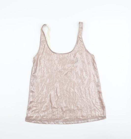 Womens UK Size 8 Topshop Pink Basic Tank