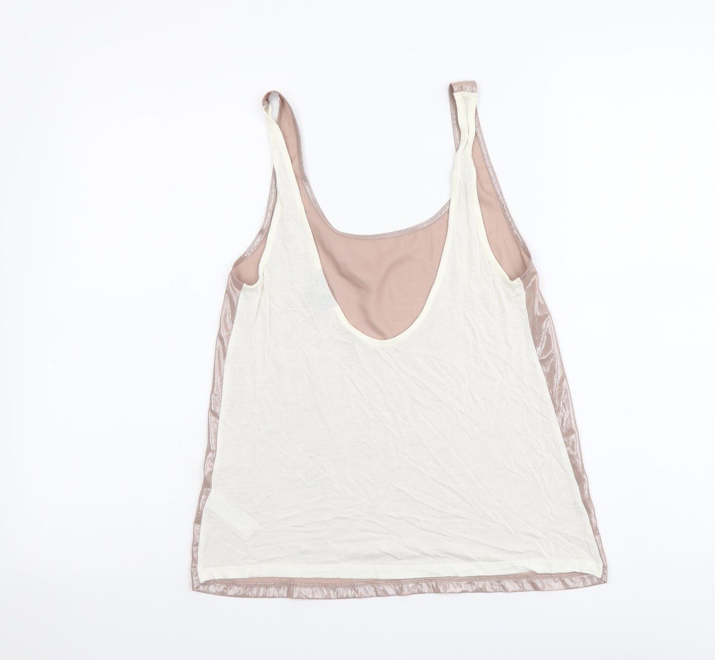 Womens UK Size 8 Topshop Pink Basic Tank