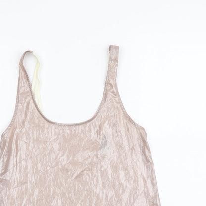 Womens UK Size 8 Topshop Pink Basic Tank