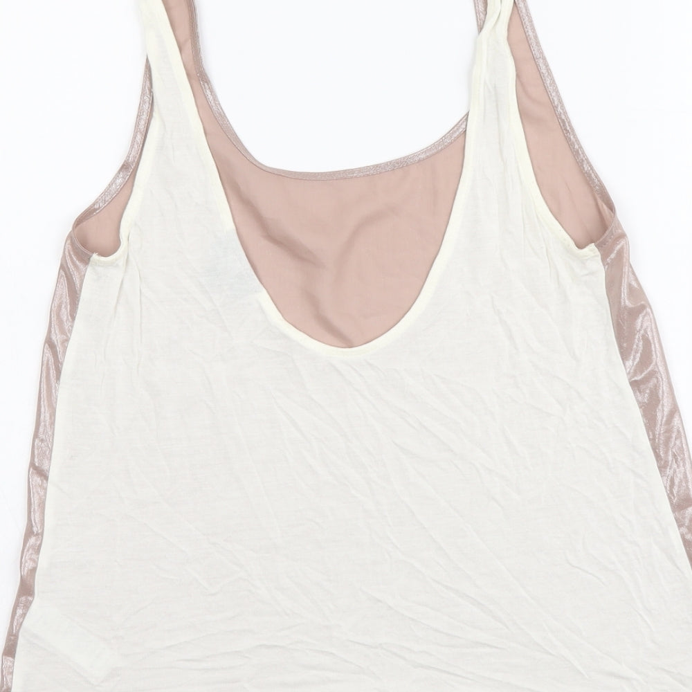 Womens UK Size 8 Topshop Pink Basic Tank