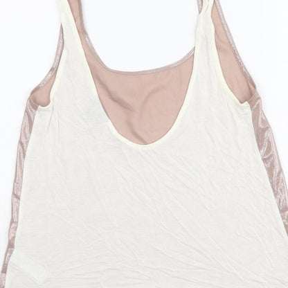 Womens UK Size 8 Topshop Pink Basic Tank