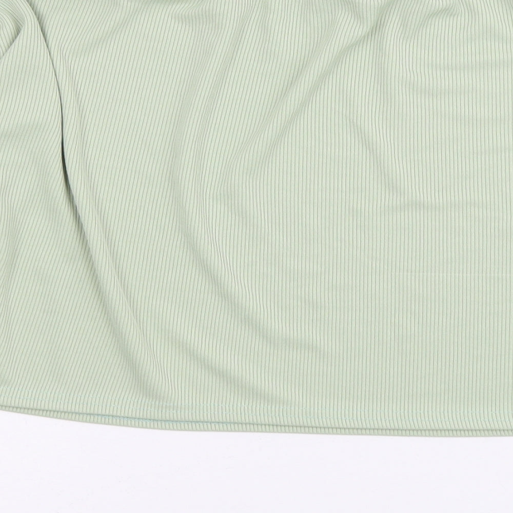 Womens UK Size 8 Stylewise Green Cropped Blouse
