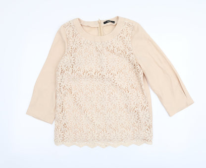 Womens UK Size 10 Oasis Pink Basic Blouse