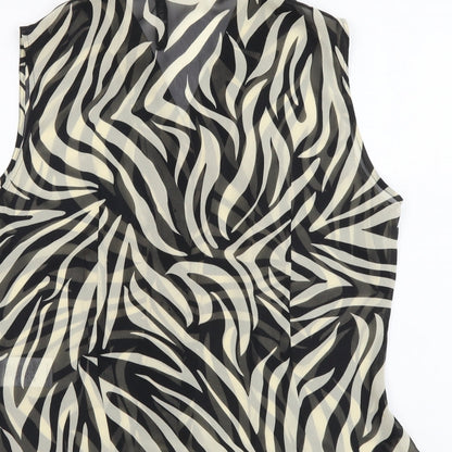 Womens UK Size 14 Alex&Co Black Basic Tank
