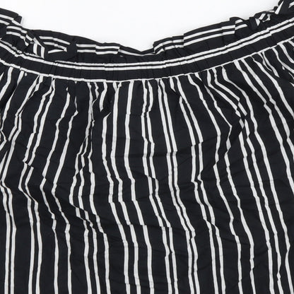 Womens UK Size XL H&M Black Basic Blouse