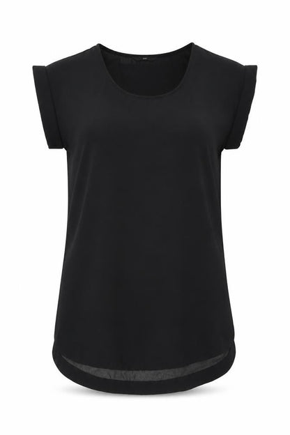 H&M Womens Black Polyester T-Shirt Dress Size S Round Neck Pullover