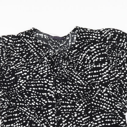 Womens UK Size 14 Marks and Spencer Black Basic Blouse