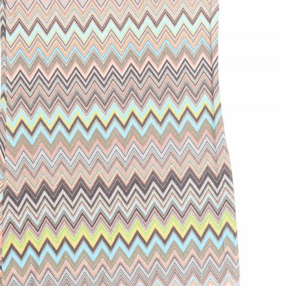 Graffic Womens Multicoloured Geometric Polyester Bodycon Size M Round Neck Pullover
