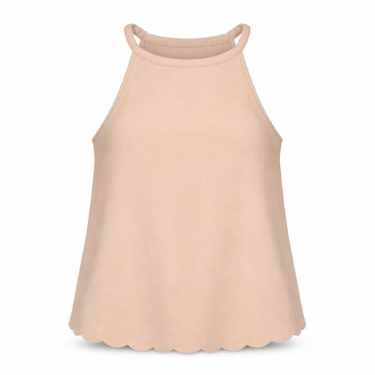 Womens UK Size 10 New Look Beige Basic Tank