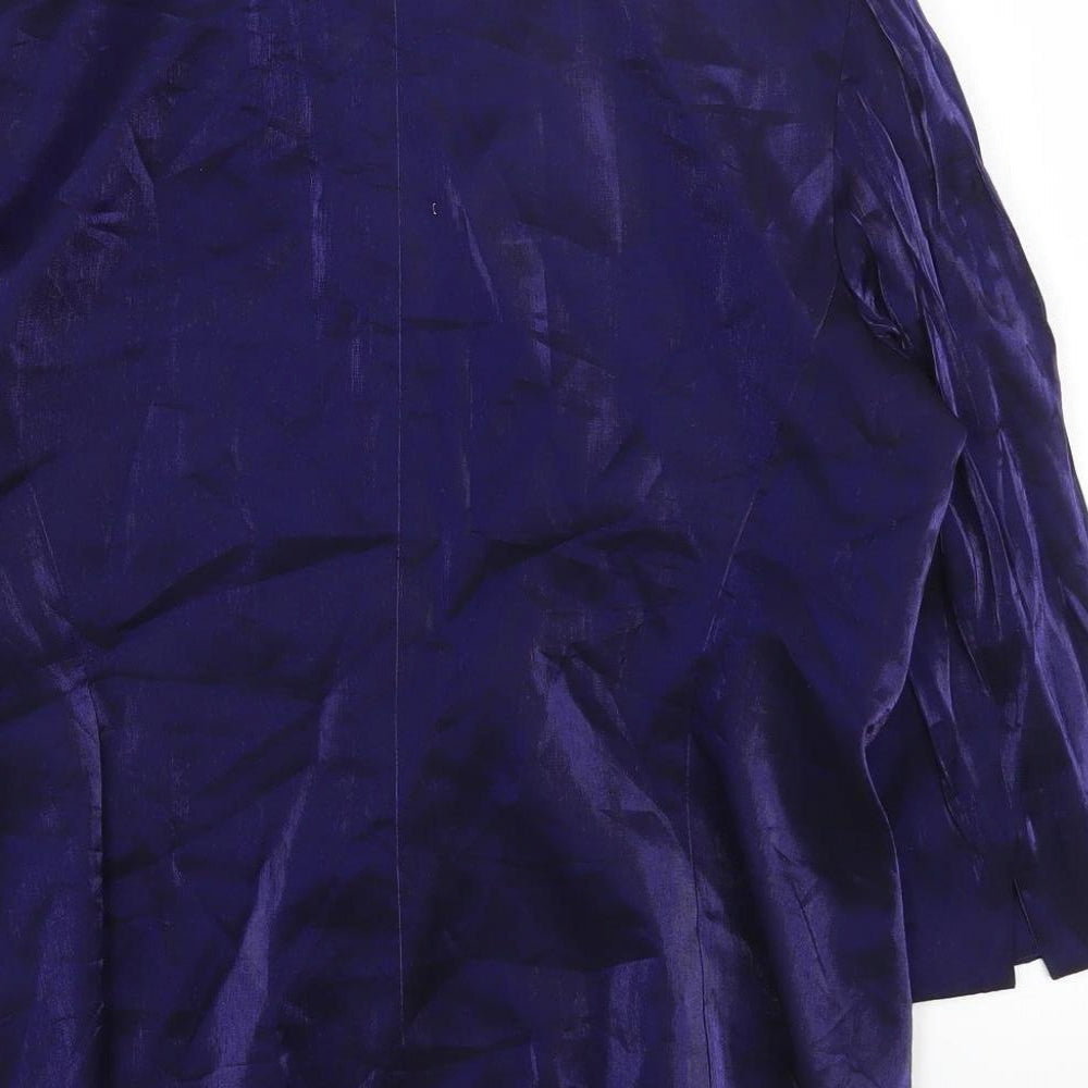 ALEX Womens Black Jacket Blazer Size 12 Button