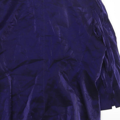 ALEX Womens Black Jacket Blazer Size 12 Button