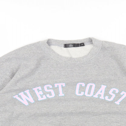 Womens UK Size S Missguided Grey Pullover Jumper