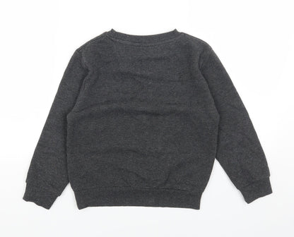 Primark Boys Grey Cotton Pullover Sweatshirt Size 7-8 Years Pullover - Harlem